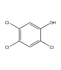 2,4,5-三氯苯酚结构式